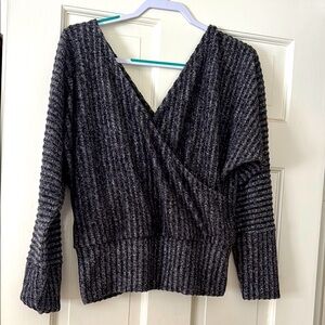 Charcoal Gray V-Neck Sweater